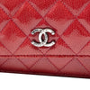 Secondhand Chanel Paris Dallas CC Quilted Patent Goatskin Wallet on Chain