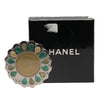 Chanel Silver Plated Medallion Floral Brooch Secondhand