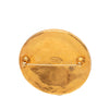 Chanel CC Gold Plated Medallion Round Brooch Secondhand