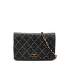 Secondhand Chanel CC Studded Lambskin Crystal Wallet On Chain