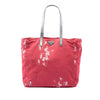 Prada Floral Printed Canvas Tote Secondhand