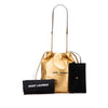 Secondhand Saint Laurent Small Metallic Lambskin Teddy Bucket Bag