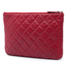 Chanel Small Quilted Lambskin O Case Clutch Secondhand