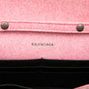 Balenciaga Nappa Denim Printed Hourglass Wallet on Chain Secondhand