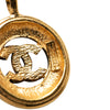 Chanel CC Gold Plated Sunburst Medallion Pendant Necklace Secondhand