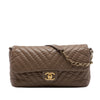Chanel Jumbo Chevron Iridescent Calfskin Surpique Flap Secondhand