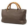 Gucci Medium Calfskin Bamboo Shopper Satchel Secondhand