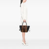 ALAÏA Pony Hair and Leather Leopard Printed Le Hinge Tote Secondhand