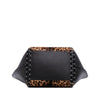 ALAÏA Pony Hair and Leather Leopard Printed Le Hinge Tote Secondhand
