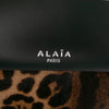ALAÏA Pony Hair and Leather Leopard Printed Le Hinge Tote Secondhand