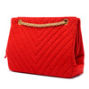 Chanel CC Chevron Tweed Chain Shoulder Bag Secondhand