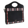 Secondhand Burberry Mini Plaid Canvas Pocket Satchel