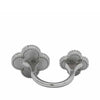 Van Cleef and Arpels 18K White Gold and Mother of Pearl Magic Alhambra Between the Finger Ring Secondhand