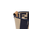 Fendi Large Zucca Canvas Pequin Striped Reversible Roll Tote Secondhand