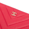 Chanel Medium Chevron Caviar Ancient Greek Charms O Case Clutch Secondhand