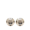 Chanel CC Brass Target Round Clip On Earrings Secondhand