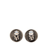 Chanel CC Brass Target Round Clip On Earrings Secondhand