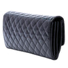 Chanel Quilted Patent Brilliant East West Flap Clutch with Chain Secondhand