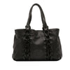 Ferragamo Leather Gancini Braided Tote Secondhand