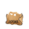 LOEWE Paulas Ibiza Small Ruffled Raffia Font Tote Secondhand
