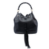 Gucci Pebbled Calfskin Miss Bamboo Tassel Bucket Bag Secondhand