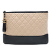 Chanel Medium Bicolor Quilted Aged Calfskin Gabrielle O Case Clutch Secondhand