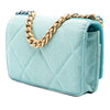 Chanel Denim 19 Flap Wallet On Chain Secondhand