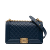 Secondhand Chanel Old Medium Quilted Lambskin Boy Flap