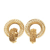 Chanel Gold Plated Hoop Clip on Earrings Secondhand