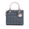 Dior Medium Tricolor Lambskin Cannage Lady Dior Secondhand