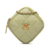Chanel CC Quilted Lambskin Diamond Clutch with Chain Secondhand