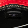 Saint Laurent Croc Embossed Leather Monogram Cassandra Clasp Bag Secondhand