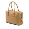 Prada Perforated Saffiano Lux Bauletto Top Handle Bag Secondhand