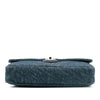 Chanel Large Embroidered Denim Camellia Flap Secondhand