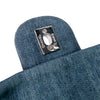 Chanel Large Embroidered Denim Camellia Flap Secondhand