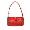 Bottega Veneta Leather Intrecciato Stripe Shoulder Bag Secondhand