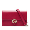 Gucci Dollar Calfskin Interlocking G Wallet on Chain Secondhand