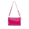 Prada Tessuto Studded Etiquette Shoulder Bag Secondhand