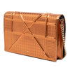 Dior Metallic Patent Microcannage Diorama Wallet on Chain Secondhand
