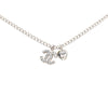 Chanel CC Brass Strass Crystal Heart Pendant Necklace Secondhand