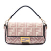 Secondhand Fendi Zucca Embroidered Canvas Baguette Satchel