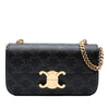 Celine Triomphe Coated Canvas Claude Chain Shoulder Bag Secondhand