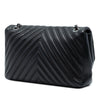 Chanel Jumbo Classic Chevron Lambskin Double Stitch Single Flap Secondhand