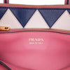 Prada City Calf Trimmed Saffiano Greche Paradigme Bag Secondhand