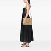 Prada Large Saffiano Lux Embossed Logo Convertible Tote Secondhand