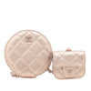 Chanel CC Quilted Metallic Lambskin Coin Pouch and AirPods Pro Case Secondhand