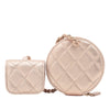 Chanel CC Quilted Metallic Lambskin Coin Pouch and AirPods Pro Case Secondhand
