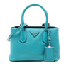 Prada Small Saffiano Cuir Turnlock Twin Satchel Secondhand