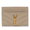 Saint Laurent Grain de Poudre Cassandre Matelasse Card Case Secondhand