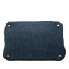 Prada Denim Canapa Logo Satchel Secondhand